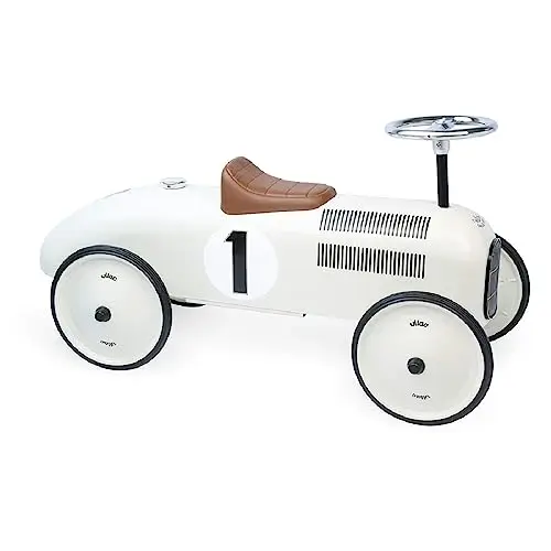 Vilac - Porteur Voiture de Course Vintage - Enfants 18 Mois+