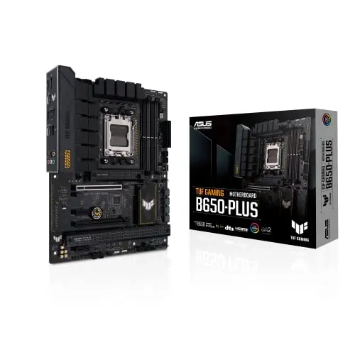 ASUS TUF GAMING B650-PLUS – Carte mère gaming AMD Ryzen AM5 ATX (14 phases d'alimentation, PCIe 5.0 M.2 support, DDR5, 2.5 Gb Ethernet, USB4, Aura Sync RGB)