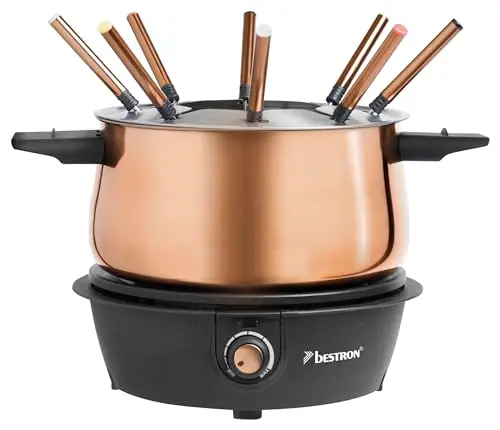 Bestron Fondue électrique Cuivre
