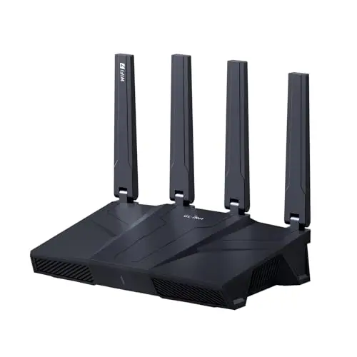 GL.iNet GL-BE9300(Flint 3) Routeur WiFi 7 Tri-Band, Routeur Gaming Haute Vitesse, Couverture Extensible, 5 Ports Multi-Gig 2.5G, Mass Device Connectivity, MLO Technology, Rapid OpenVpn & WireGuard