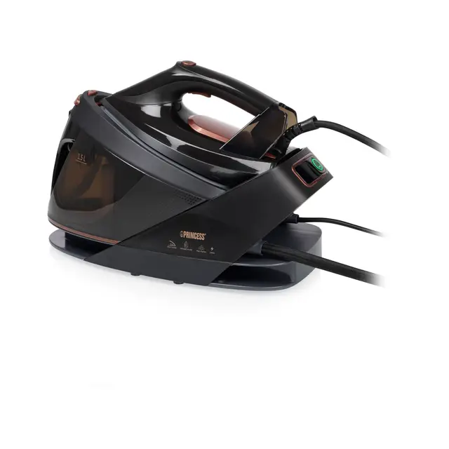 Princess Centrale Vapeur, 3000 W, Jusqu’à 7,5 bar, Réservoir 1,5 l, Semelle Céramique, 70 g/min Vapeur, 250 g/min Boost, Anti-calcaire, Arrêt Automatique, 323091