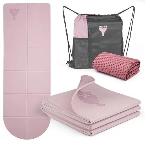yovibe tapis yoga antidérapant pliant