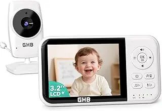 ghb babyphone caméra 3.2" lcd 2100 mah