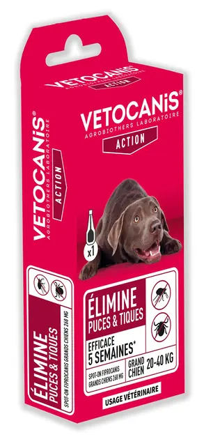 vetocanis fiprocanis pipette chien