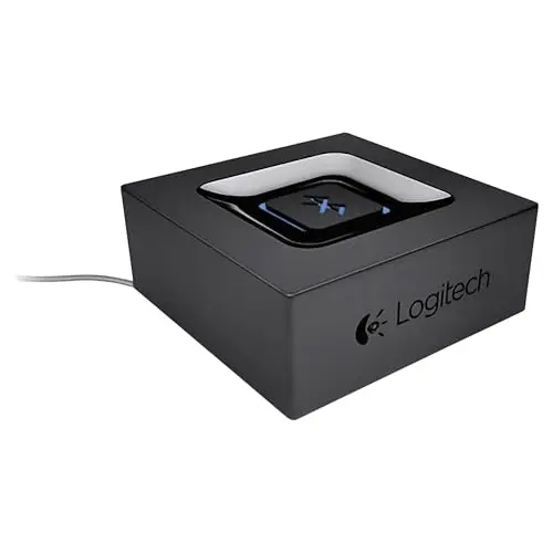 Logitech Récepteur Audio sans Fil, Adaptateur Bluetooth pour PC/Mac/Smartphone/Tablette/Récepteur AV, Sorties 3,5mm et RCA pour Hauts-Parleurs, Couplage Simple, Multidispositifs, Prise EU, Noir