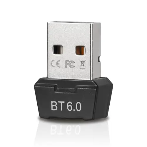 Adaptateur Bluetooth PC USB 6.0 Dongle Mini USB Bluetooth Adaptateur Stick pour Windows 11/10/8.1, Plug & Play, Connexion pour Souris, Clavier, Casque, Casque et Plusieurs appareils en même Temps