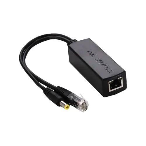 Splitter PoE 12V, Adaptateur PoE Actif Gigabit 48V PoE vers 12V/2A DC, Connecteur 5.5*2.5mm, IEEE802.3af/at, Convertisseur PoE Plug and Play, Vitesse de Transmission 10/100/1000Mbps, (DS-POE111E)