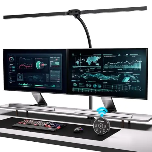 eyocean lampe de bureau double tête à
