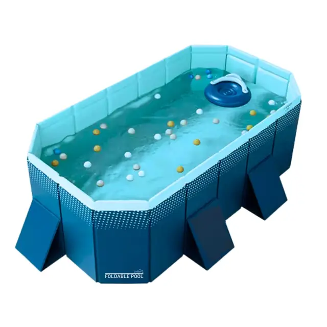 INDUSTEX Piscine Pliable Foldable Pool, Piscine pour Enfants et Adultes Portable, Amovible, Baignoire, adaptée aux Enfants - N'inclut Pas Les Composants (Mesure Interne 180 x 110 x 50 cm)