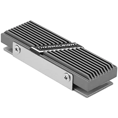 Thermalright TR-M.2 2280 TYPE A G Dissipateur Thermique pour SSD M.2 2280 en Aluminium, Avec Conductivité Thermique, Refroidisseur SSD Haute Performance (Gris)