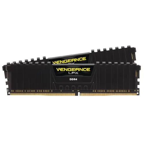 Corsair Vengeance LPX DDR4 RAM 32Go (2x16Go) Jusqu'à 3200MHz CL16 Intel XMP 2.0 Mémoire d'ordinateur - Noir (CMK32GX4M2E3200C16)