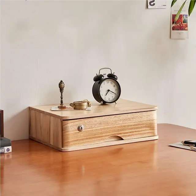 Élégant Holz-Schreibtisch mit abschließbarer Schublade, 1-lagig, mehrst?ckig, perfekter Aktenschrank für Bürobedarf, praktische Aufbewahrungslösung für Zuhause und Büro.