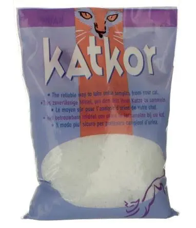 Katkor Perlenstreu | 200 g | Litière pour échantillons d'urine de Chat | pour l'analyse de l'urine des Chats | avec Pipette et Tube de Collecte