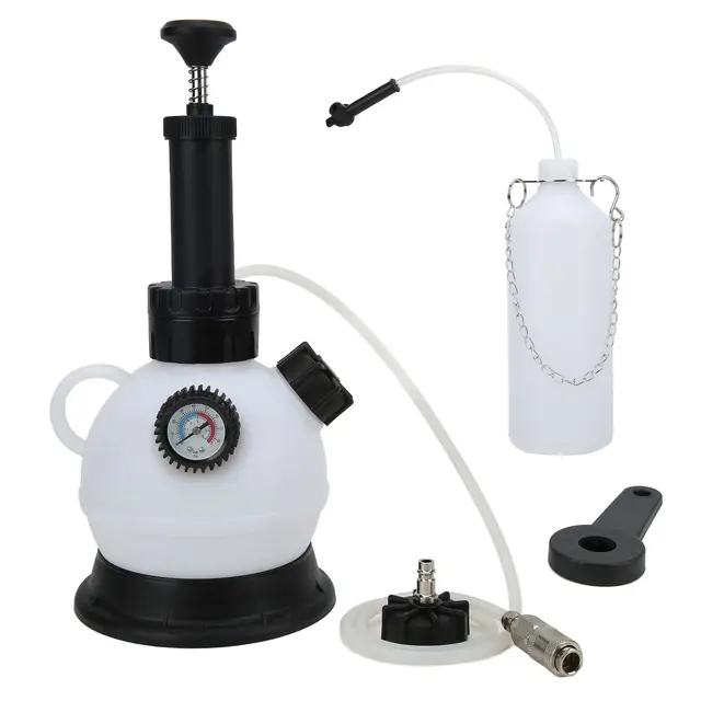 2L Manuelles Vakuum Bremsenentlüftungsgerät für Europäische Fahrzeuge - Inklusive 30psi Manometer, Entlastungsventil & Deckelschlüssel