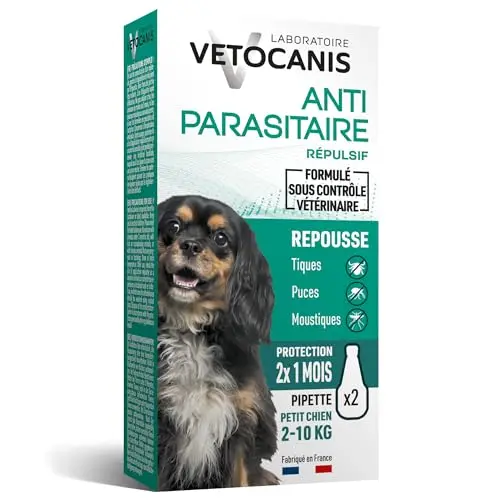 vetocanis pipettes anti puces chien