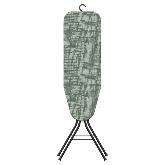 Planche à Repasser Tempo Noir – Design Compact et Pliable – Surface 85 x 30 cm – Crochet de Rangement – Housse Coton Oeko-Tex – Hauteur 88 cm – Garantie 5 Ans