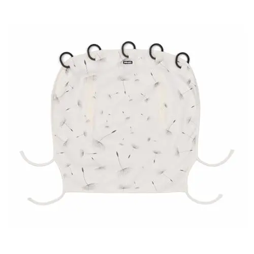 Dooky Universal Cover Dandelion Protection solaire contre les, protection contre les intempéries pour les sièges auto (protection UV SPF 40+, testée par le TÜV, ajustement universel), blanc