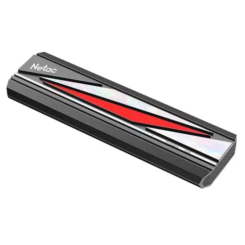 Netac SSD Externe Portable de 2 to. Jusqu'à 2000 Mo/s en Lecture/écriture, Lecteur SSD Externe USB3.2 Gen2x2