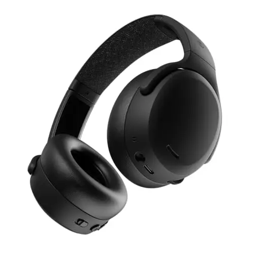 Skullcandy Crusher ANC 2 Casque Circum-Auriculaire Bluetooth sans Fil, Basses Multisensorielles, Suppression Active du Bruit, 60 Heures d’Autonomie - Noir