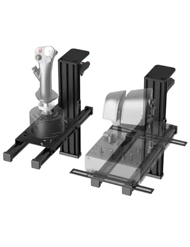 Lot de 2 Support de Table pour Flight Sim HOTAS Compatible avec Logitech X56/X52/X52 Pro, Thrustmaster Hotas Warthog/T.16000M/T-Flight Hotas 4/X, SimTask Farmstick/Sol-R2 et Winwing Orion Hotas 1/2