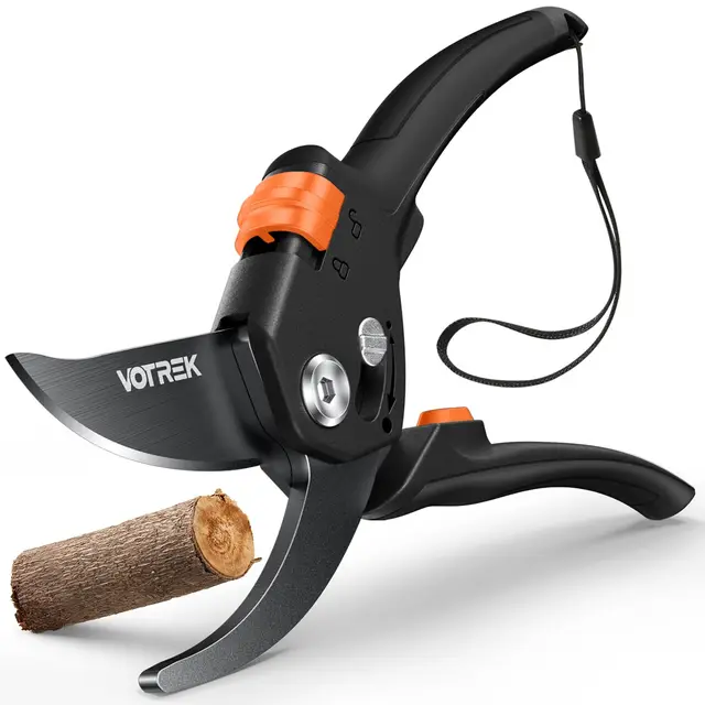 Sécateur de Jardin Bypass Pro 21,5 cm – Pour Mains Fragiles avec Réglage Progressif, Lame SK5 & Ressort Intégré – Secateur et Ciseaux Jardinage pour Rosiers et Fruitiers –Un Cadeau Jardin Idéal