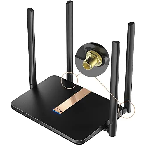 Cudy AC1200 Modem routeur 4G LTE débloqué avec Emplacement pour Carte SIM, Wi-FI maillé 1200 Mbps, antennes cellulaires remplaçables, Interface SMA, DDNS, VPN, Cloudflare, LT500D