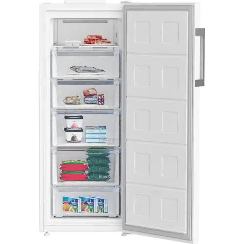 Congélateur armoire pose libre - BEKO - B3RFNE274W - Classe E - 220 L - Autonomie : 13 h - 75,4 x 59,7 x 151,5 cm - Blanc