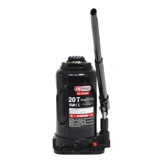 KS TOOLS 160.0358 - Cric Bouteille Hydraulique - Capacité 20 Tonnes, Rot