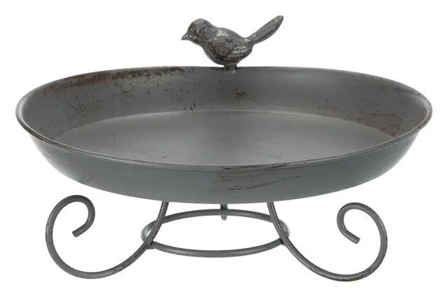 TRIXIE Baignoire - 800 ML et ø 22 cm - Gris - pour Oiseau