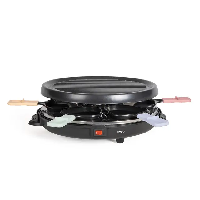 Livoo DOC207P Appareil à raclette 6 Personen
