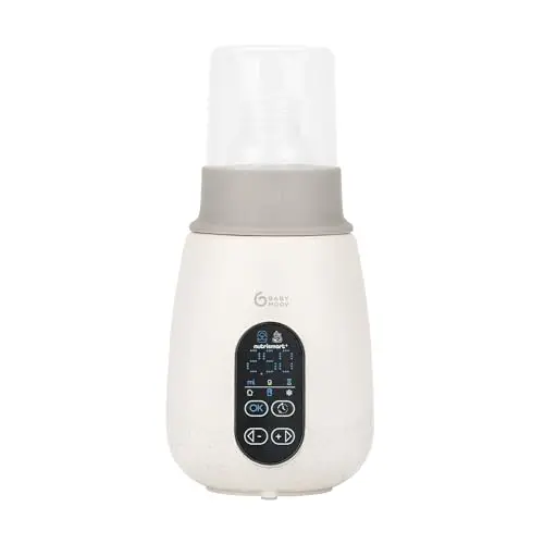 Babymoov Chauffe Biberon Nomade et Stérilisateur NutriSmart(+) - Portable - Utilisation Maison et Voiture - Câble Adaptateur, Panier, Couvercle Fourni - Programmable- Fonction Maintien au Chaud 1h