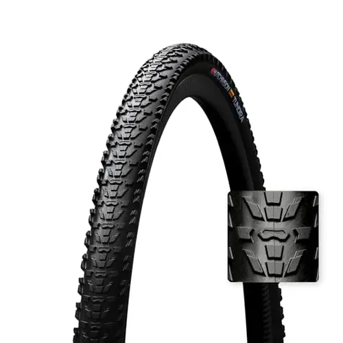 Hutchinson - Tundra Tubeless Ready - Pneu Gravel - Bi-Gomme - pour Les Parcours Les Plus Techniques - Grip Et Anti-Crevaison - Tringles Souples - Noir