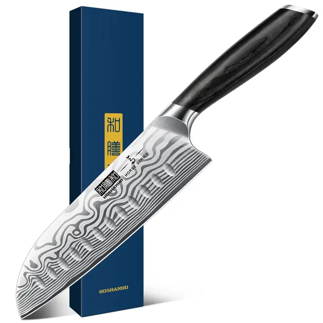 HOSHANHO Santoku 18 cm Couteau de Cuisine