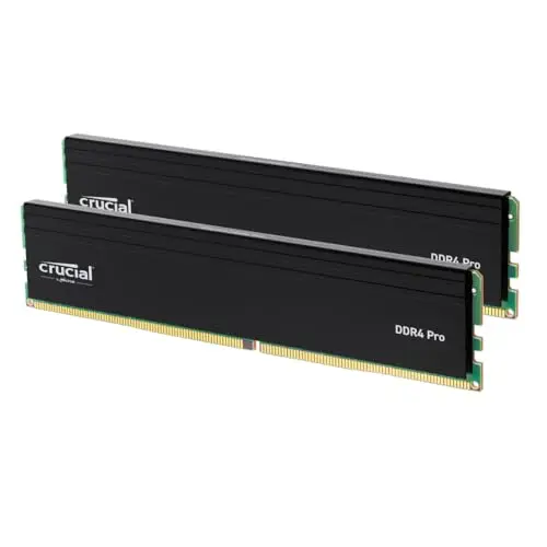 Crucial Pro RAM DDR4 32Go Kit (2x16Go) 3200MHz, Intel XMP 2.0, PC Mémoire - CP2K16G4DFRA32A