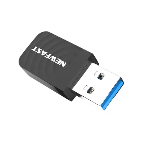 NEWFAST Clé WiFi Puissante AC1300 Mbps NF-U323, Nano Adaptateur USB WiFi, Double Bande 2.4G / 5GHz Clé WiFi pour PC, MU-MIMO, USB 3.0 WiFi Dongle pour Windows 11/10/8.1/8/7/XP, Mac OS 10.9~10.15