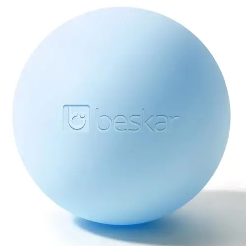 Balles de Massage en Lacrosse pour le Relâchement Myofascial, la Thérapie des Points Gâchettes et la Thérapie par le Yoga, Balle de Massage des Pieds pour Soulager la Fasciite Plantaire Bleu