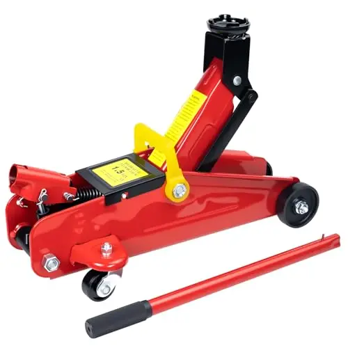 HYCHIKA Cric de Course en Acier avec Pompe de Levage Rapide à Piston hydraulique, capacité de 1.5 tonnes