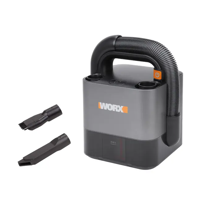 WORX WX030.9-Aspirador de coche 20V (S/Bat) Aspirateur de Voiture 20 V, Noir