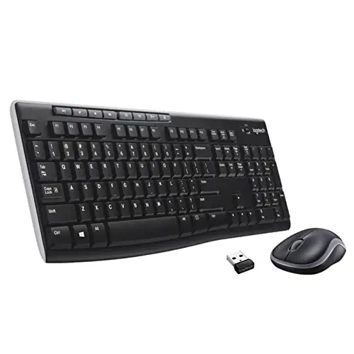 Logitech MK270 Combo Clavier et Souris Sans Fil pour Windows, Clavier US International QWERTY - Noir