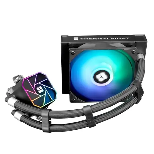 Thermalright TR AQUA ELITE 120 V3 AIO Refroidisseur de Processeur, 120 Rangées de Refroidissement Liquide, Ventilateur ARGB PWM pour Intel LGA115X/1200/1700/1851, AMD AM4/AM5