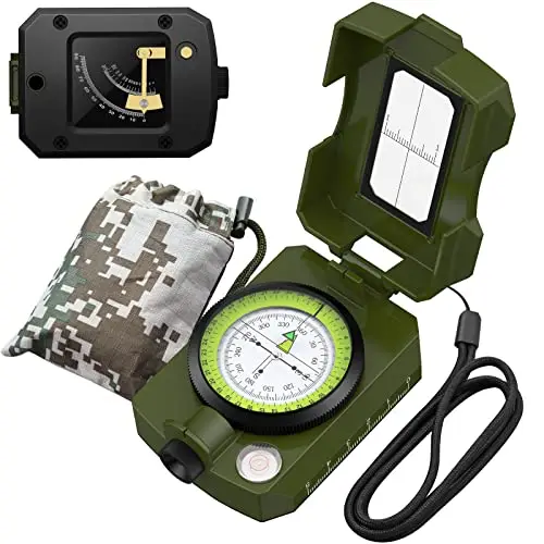 Proster Boussole militaire avec clinomètre