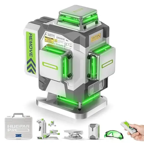 huepar pro zk04cg niveau laser 4d