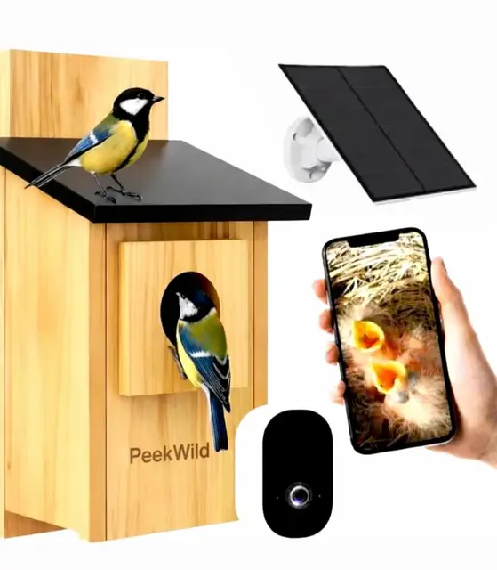 PeekWild PW-BIRDBOX-5MP Nichoir avec caméra