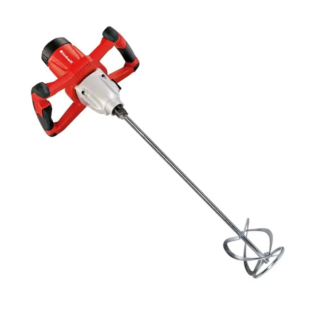 Einhell Mélangeur de peinture et de mortier TE-MX 1600-2 CE (1600 W, Variation électronique de la vitesse, tige M14)