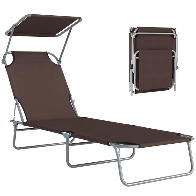 Outsunny Chaise Longue Pliable