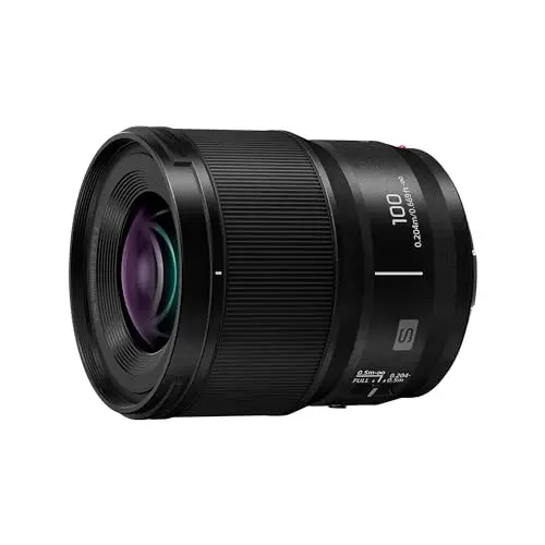 Panasonic Lumix S 100mm F2.8 | Objectif à focale Fixe Plein Format S-E100 (Bokeh, Macro, Vidéo, Tropicalisé, Compact et léger) Noir – Compatible Monture L