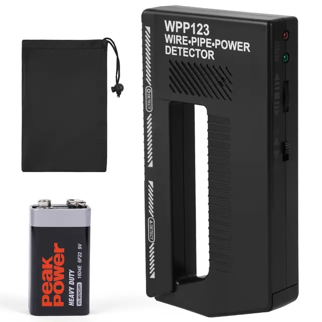 Flintronic Wpp123 Détecteur, Métaux Petit Pinpointer Détecteur, Métaux Scanner Mural avec Haute Sensibilité & Alarme Réglable pour Câbles, Tuyaux & Tension Mur Stud Finder(Pile Included)