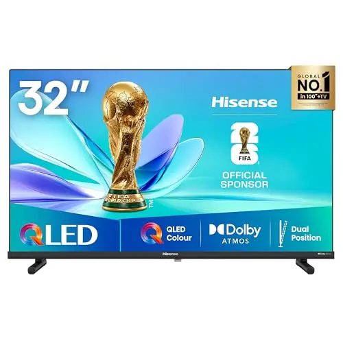 Hisense 32A5Q Smart TV QLED 32" (80 cm) Full HD | Dolby Atmos | VIDAA U9 | Mode Jeu | sans Bord