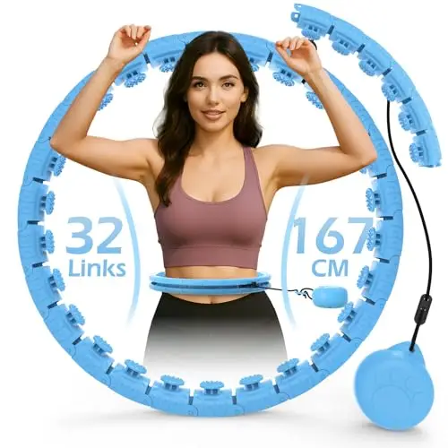 JLoibao Smart Hula Hoop Fitness Réglable 32 Niveaux