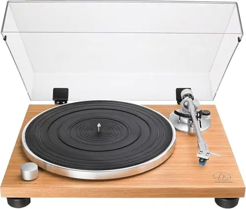 Audio-Technica AT-LPW30TK Platine Vinyle Entièrement Manuelle à Entraînement par Courroie Teck